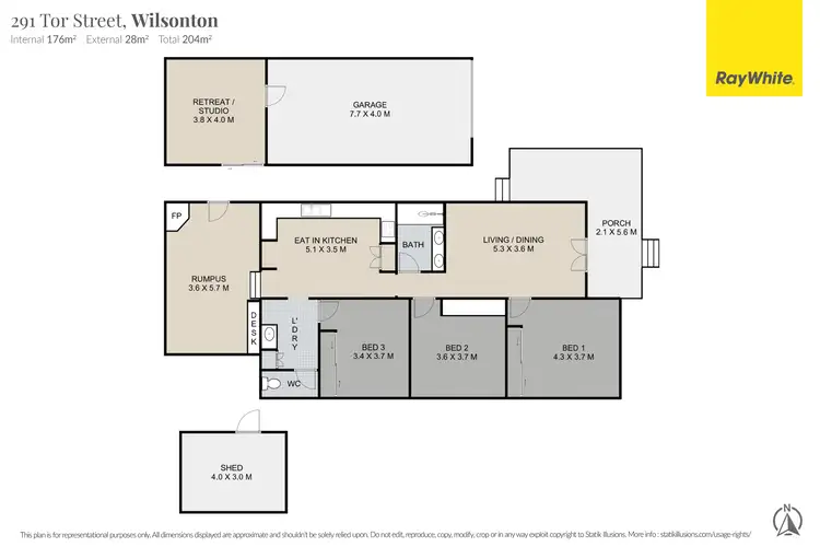 Floorplan of Homely house listing, 291 Tor Street, Wilsonton QLD 4350