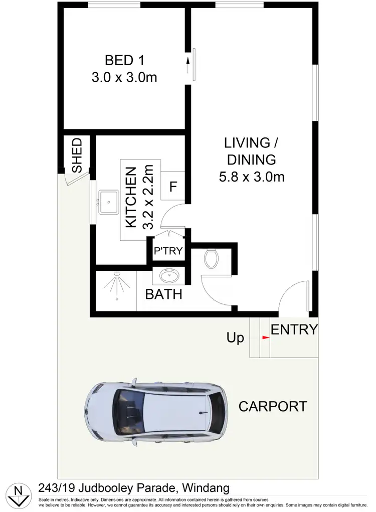 Floorplan of Homely house listing, 243/19 Judbooley Parade, Windang NSW 2528