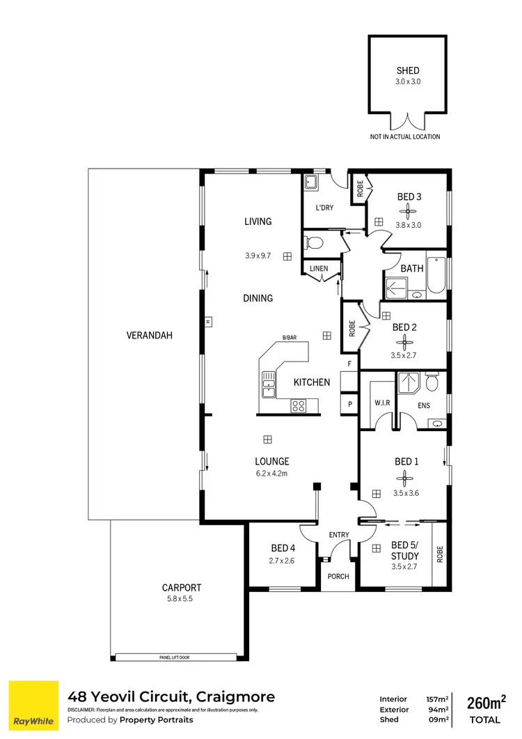 Floorplan of Homely house listing, 48 Yeovil Circuit, Craigmore SA 5114