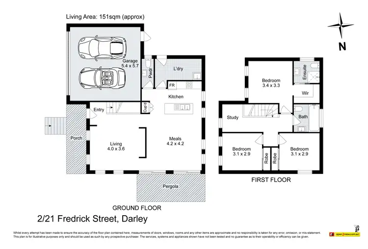 Floorplan of Homely townhouse listing, 2/21 Fredrick Street, Darley VIC 3340