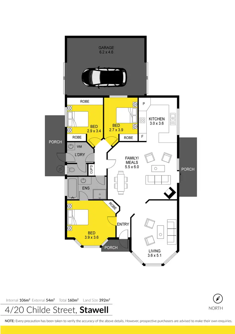 Floorplan of Homely house listing, 4/20 Childe Street, Stawell VIC 3380