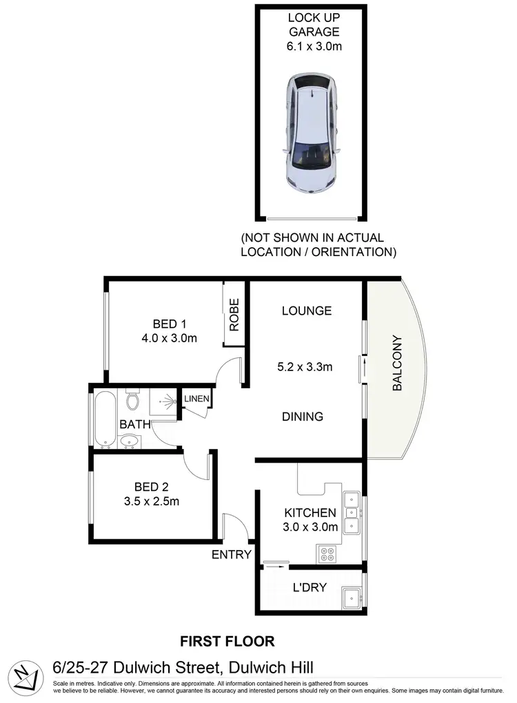 Floorplan of Homely unit listing, 6/25-27 Dulwich Street, Dulwich Hill NSW 2203