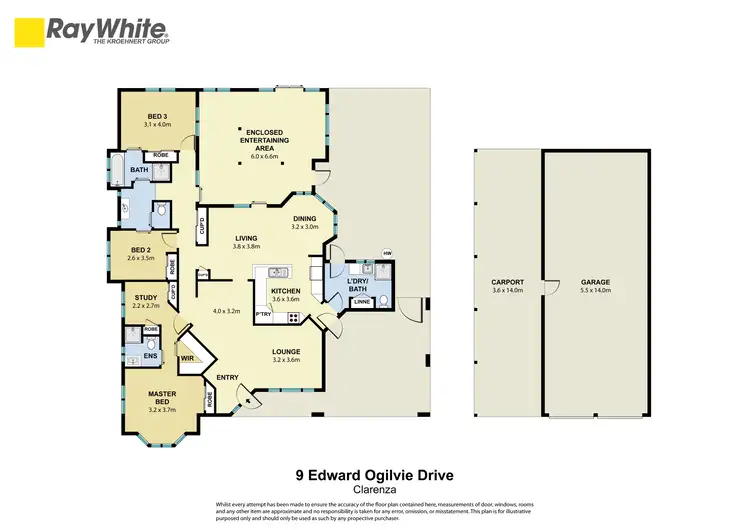 Floorplan of Homely house listing, 9 Edward Ogilvie Drive, Clarenza NSW 2460