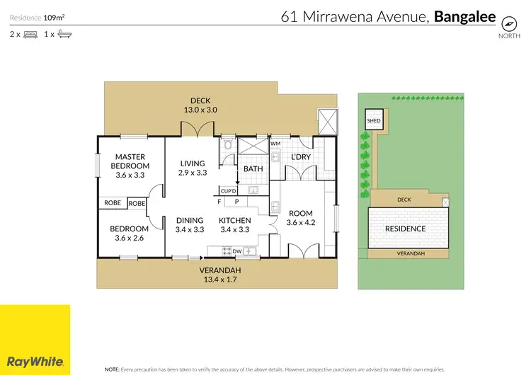 Floorplan of Homely house listing, 61 Mirrawena Avenue, Bangalee QLD 4703