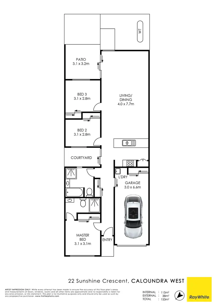 Floorplan of Homely house listing, 22 Sunshine Crescent, Caloundra West QLD 4551