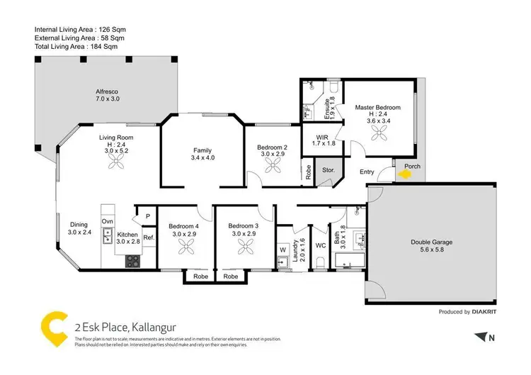 Floorplan of Homely house listing, 2 Esk Place, Kallangur QLD 4503