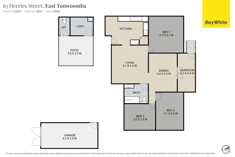 Floorplan of Homely house listing, 65 Herries Street, East Toowoomba QLD 4350
