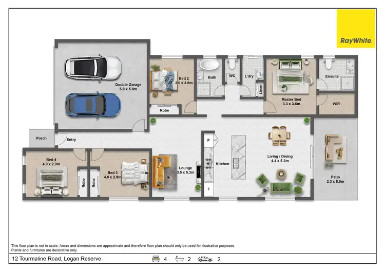Floorplan of Homely house listing, 12 Tourmaline Road, Logan Reserve QLD 4133