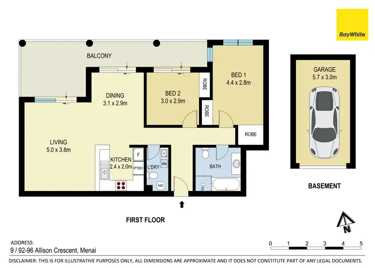 Floorplan of Homely unit listing, 9/92-96 Allison Crescent, Menai NSW 2234