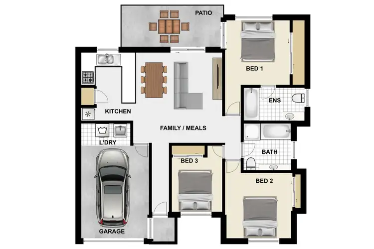 Floorplan of Homely house listing, 70/150-166 Rosehill Drive, Burpengary QLD 4505