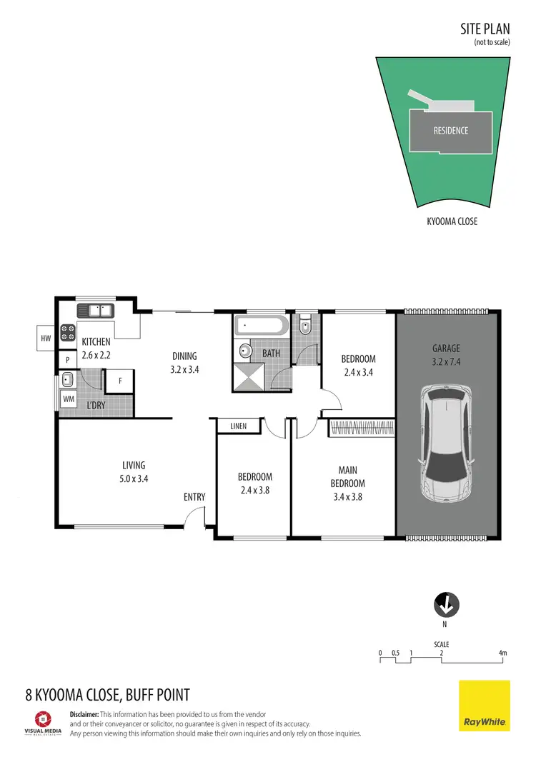 Floorplan of Homely house listing, 8 Kyooma Close, Buff Point NSW 2262