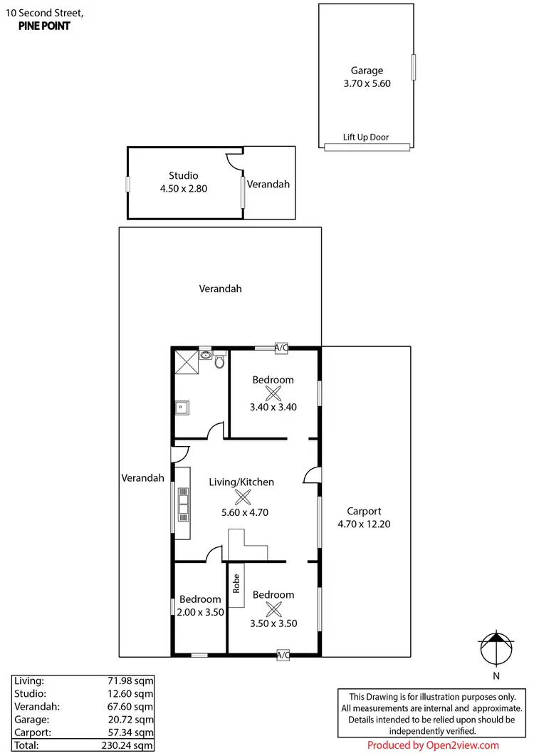 Floorplan of Homely house listing, 10 Second Street, Pine Point SA 5571