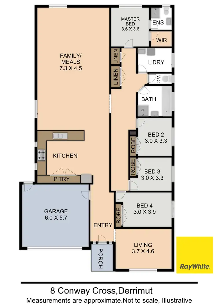 Floorplan of Homely house listing, 8 Conway Cross, Derrimut VIC 3026