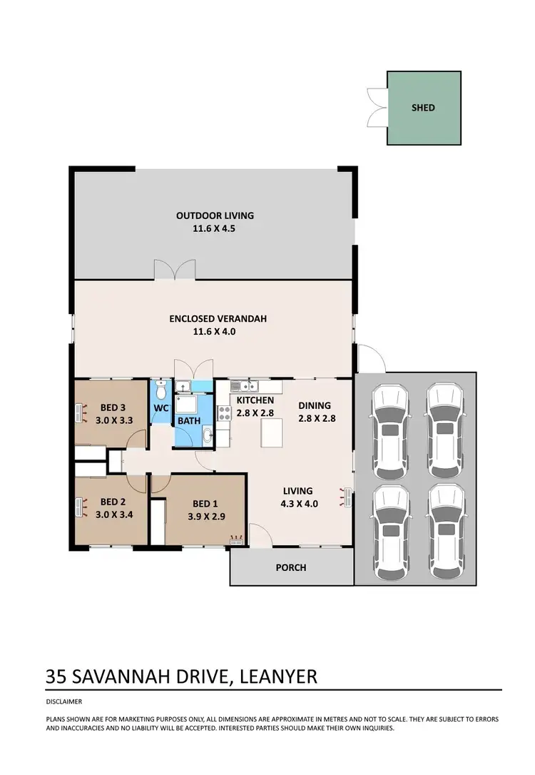 Floorplan of Homely house listing, 35 Savannah Drive, Leanyer NT 812