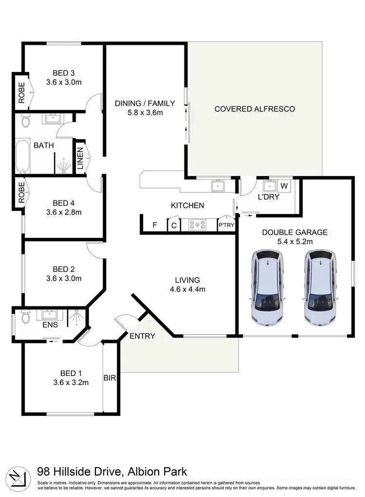 Floorplan of Homely house listing, 98 Hillside Drive, Albion Park NSW 2527