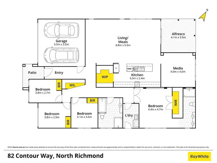 Floorplan of Homely other listing, 82 Contour Way, North Richmond NSW 2754