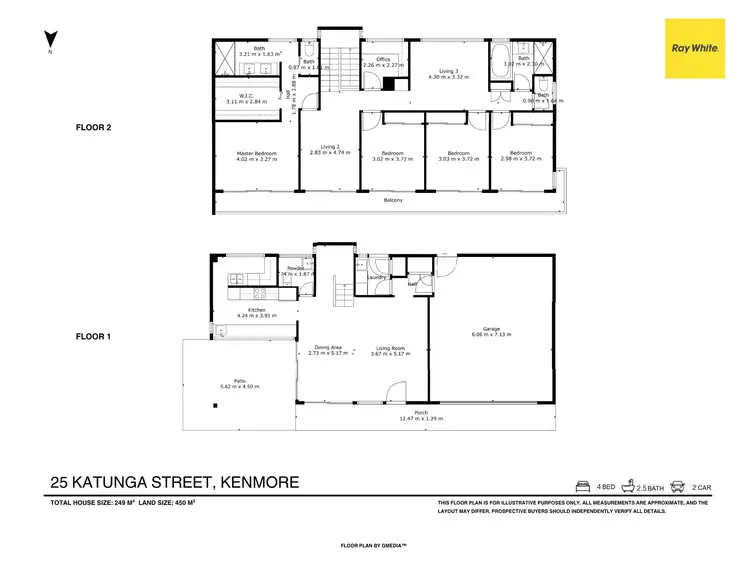 Floorplan of Homely house listing, 25 Katunga Street, Kenmore QLD 4069