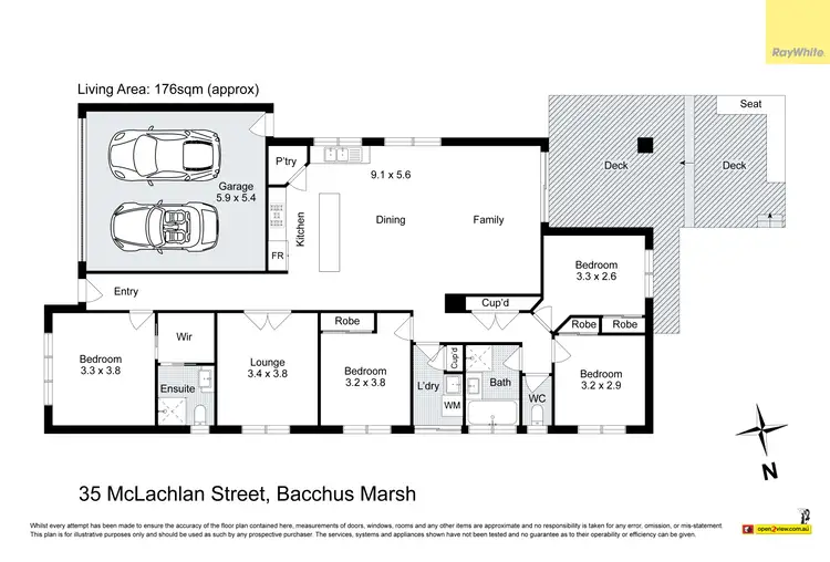 Floorplan of Homely house listing, 35 McLachlan Street, Bacchus Marsh VIC 3340
