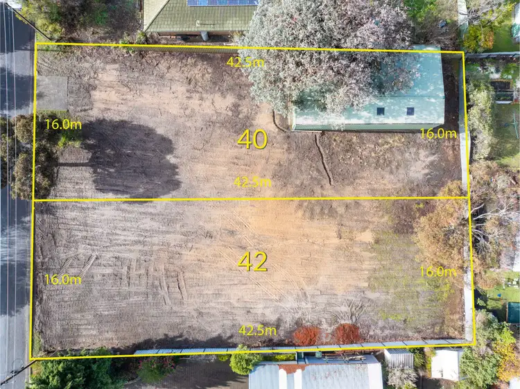 Floorplan of Homely land listing, 40 & 42 Sorrento Parade, Hayborough SA 5211