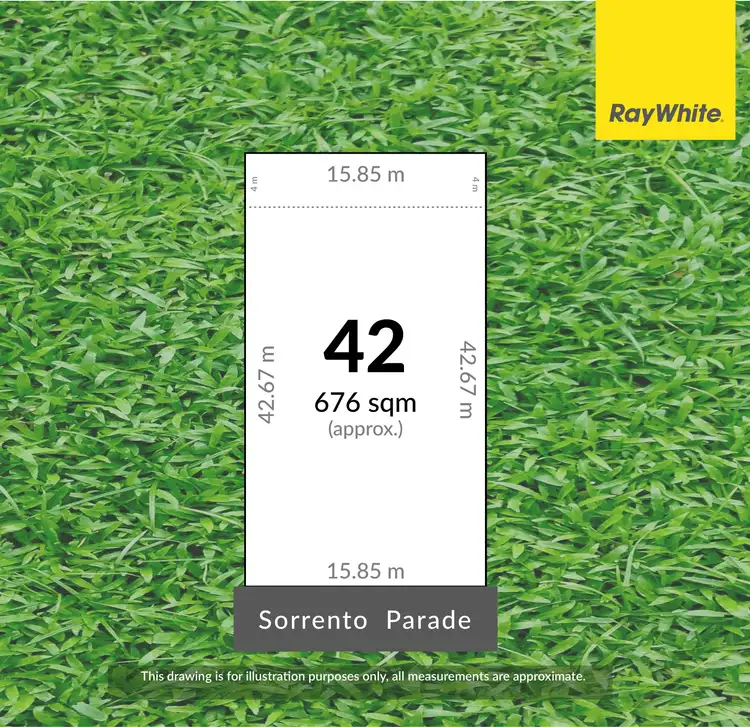 Floorplan of Homely land listing, 42 Sorrento Parade, Hayborough SA 5211