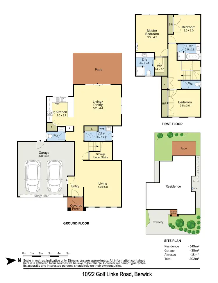 Floorplan of Homely townhouse listing, 10/22 Golf Links Road, Berwick VIC 3806