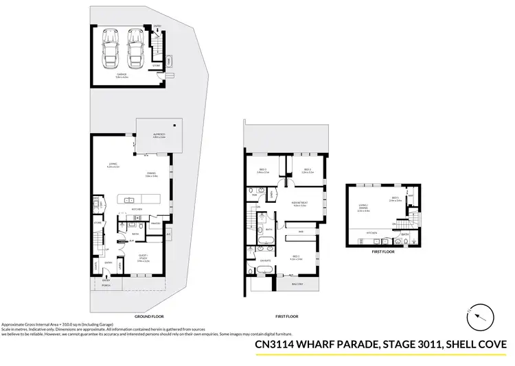 Floorplan of Homely house listing, CN3114 Wharf Parade, Stage 3011, Shell Cove NSW 2529
