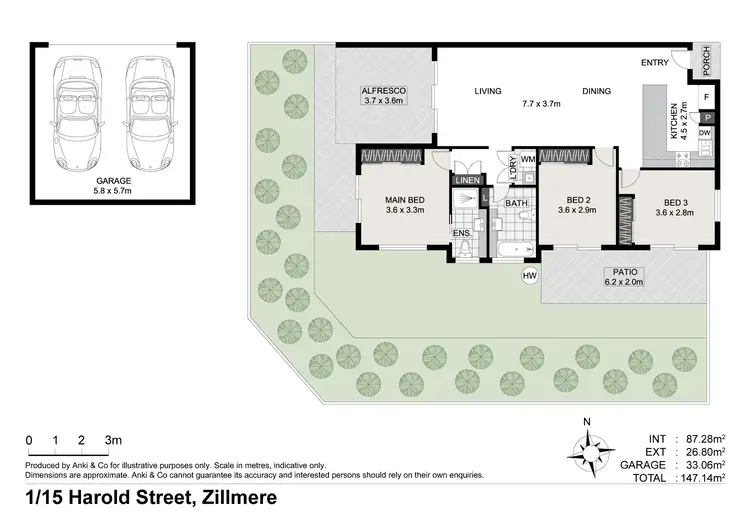 Floorplan of Homely unit listing, 1/15 Harold Street, Zillmere QLD 4034