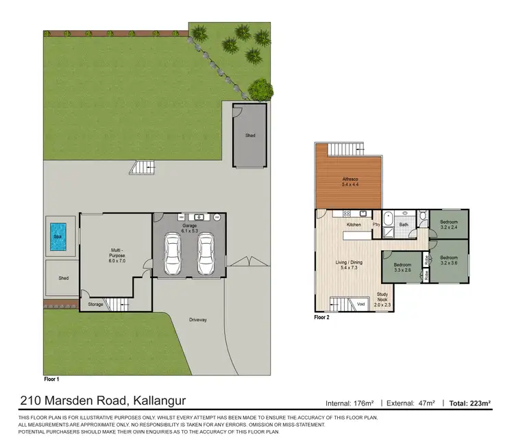 Floorplan of Homely house listing, 210 Marsden Road, Kallangur QLD 4503