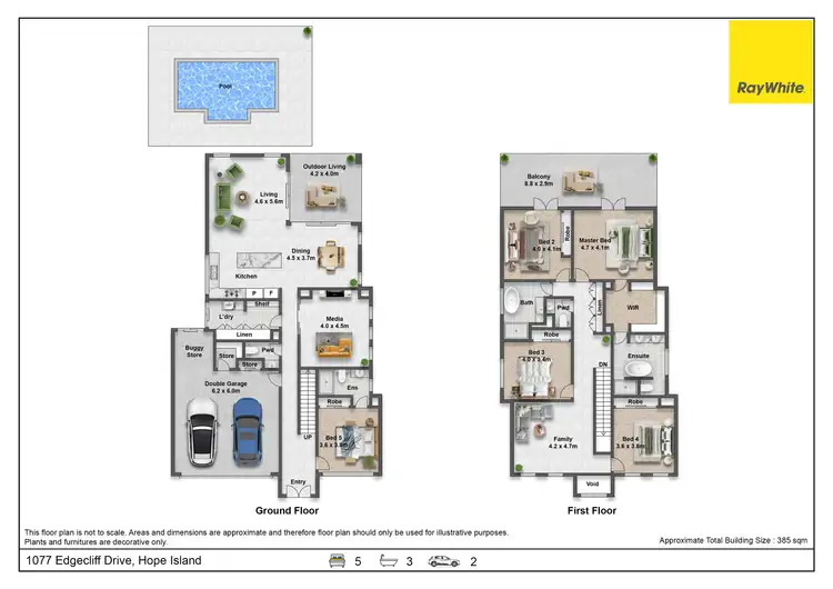 Floorplan of Homely house listing, 1077 Edgecliff Drive, Hope Island QLD 4212