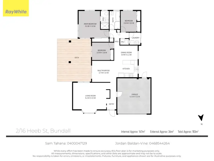 Floorplan of Homely house listing, 1 & 2/16 Heeb Street, Bundall QLD 4217