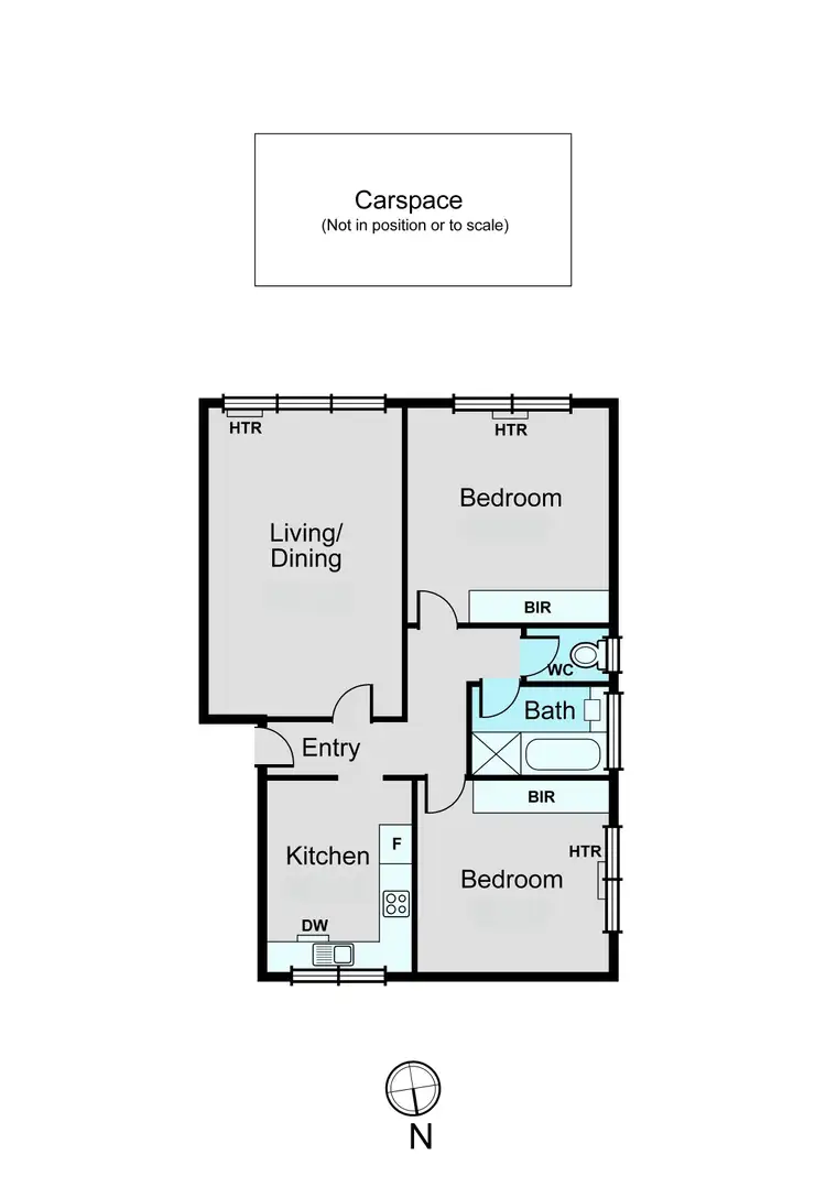 Floorplan of Homely apartment listing, 4/27 Ross Street, Huntingdale VIC 3166