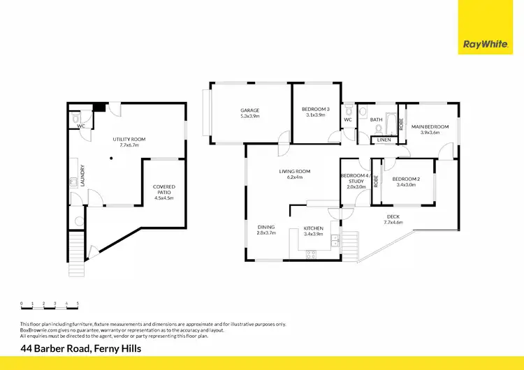 Floorplan of Homely house listing, 44 Barber Road, Ferny Hills QLD 4055