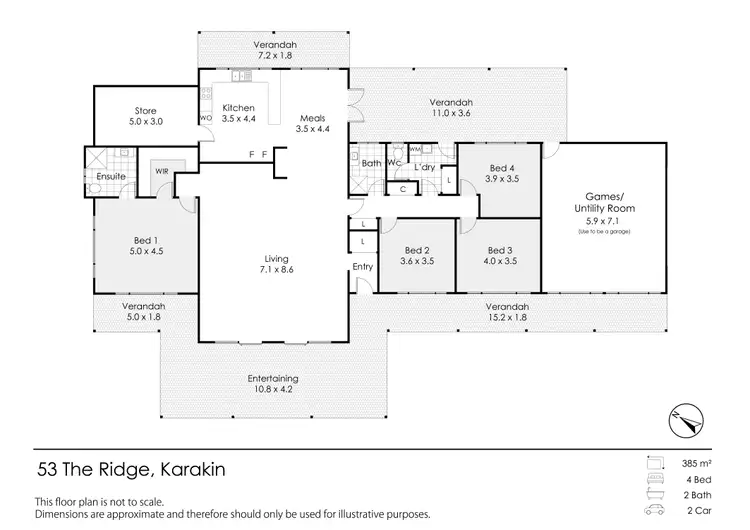 Floorplan of Homely house listing, 53 THE Ridge, Karakin WA 6044