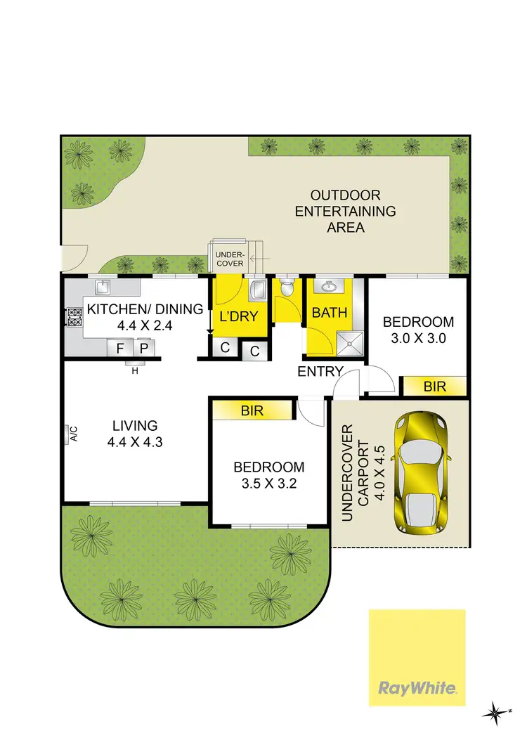 Floorplan of Homely unit listing, 8/74 Barrabool Road, Highton VIC 3216