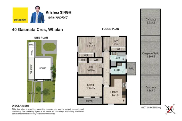 Floorplan of Homely house listing, 40 GASMATA Crescent, Whalan NSW 2770