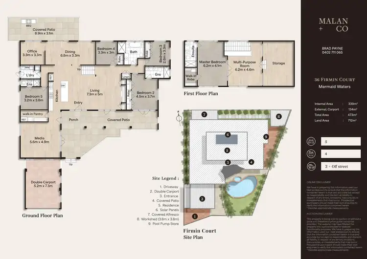 Floorplan of Homely house listing, 36 Firmin Court, Mermaid Waters QLD 4218