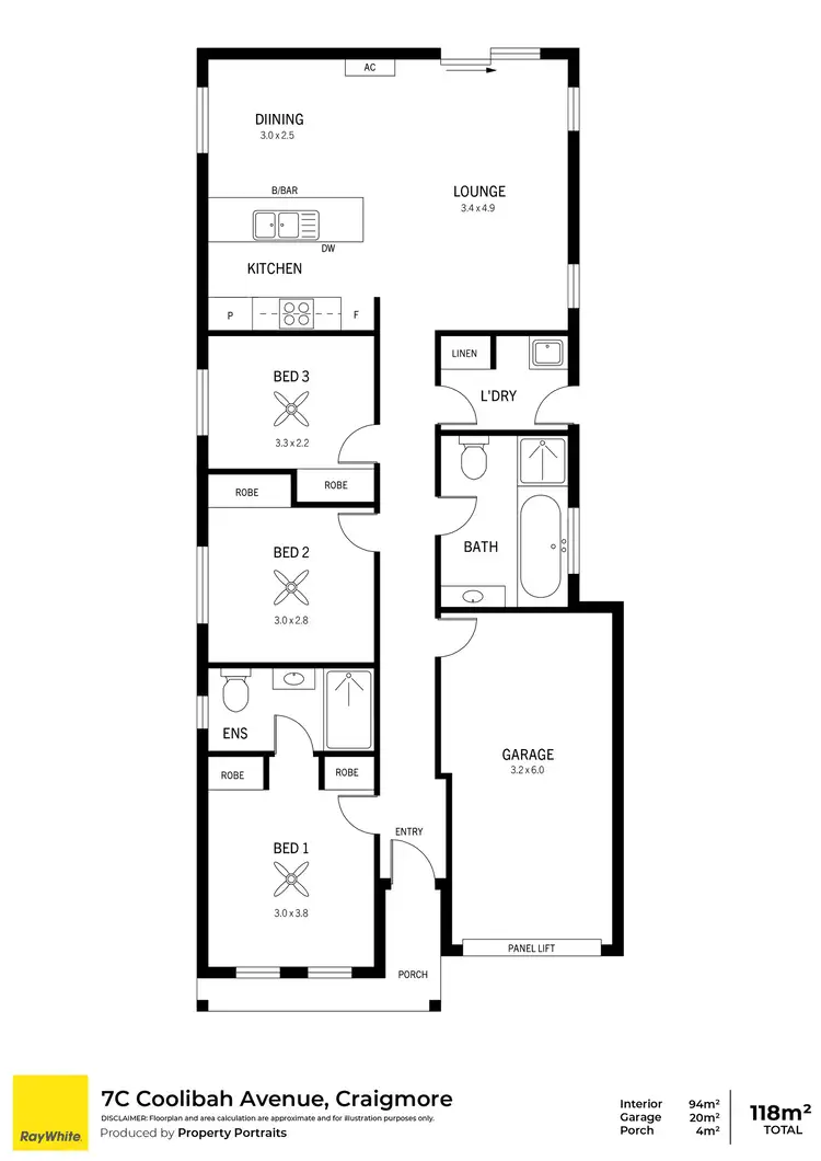 Floorplan of Homely house listing, 7C Coolibah Avenue, Craigmore SA 5114
