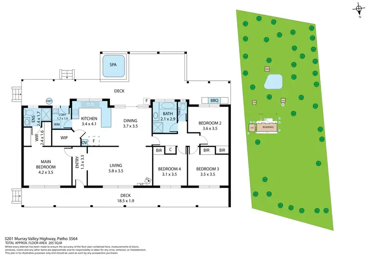 Floorplan of Homely rural property listing, 3201 Murray Valley Highway, Patho VIC 3564