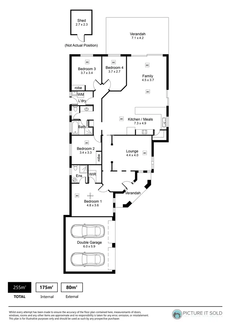 Floorplan of Homely house listing, 27 Cork Avenue, Andrews Farm SA 5114