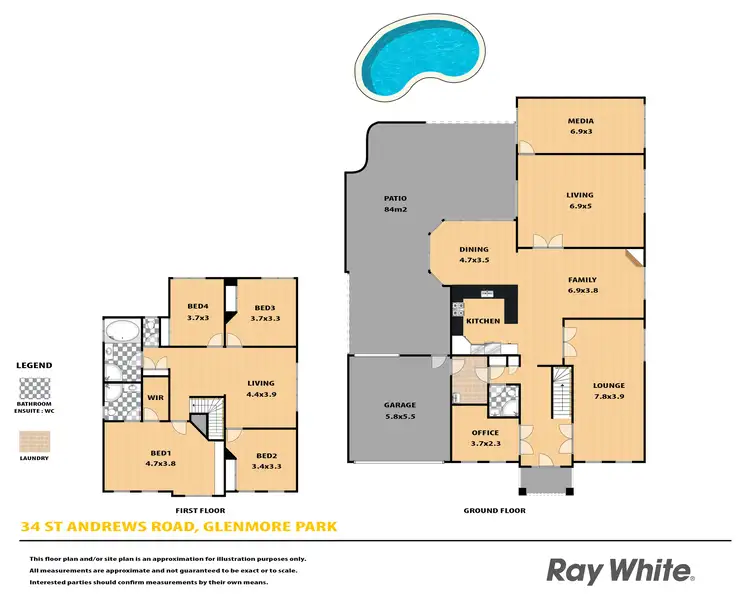 Floorplan of Homely house listing, 34 St Andrews Drive, Glenmore Park NSW 2745