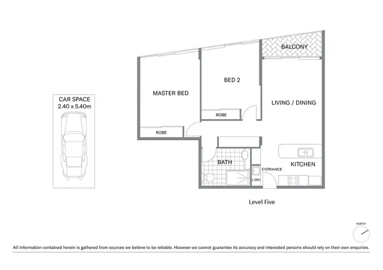 Floorplan of Homely apartment listing, 501/226 Victoria Street, Potts Point NSW 2011