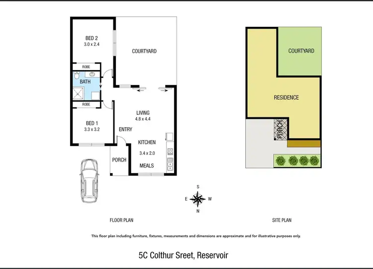 Floorplan of Homely unit listing, 5C Colthur Street, Reservoir VIC 3073