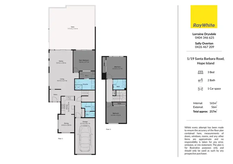 Floorplan of Homely townhouse listing, 1/19 Santa Barbara Road, Hope Island QLD 4212