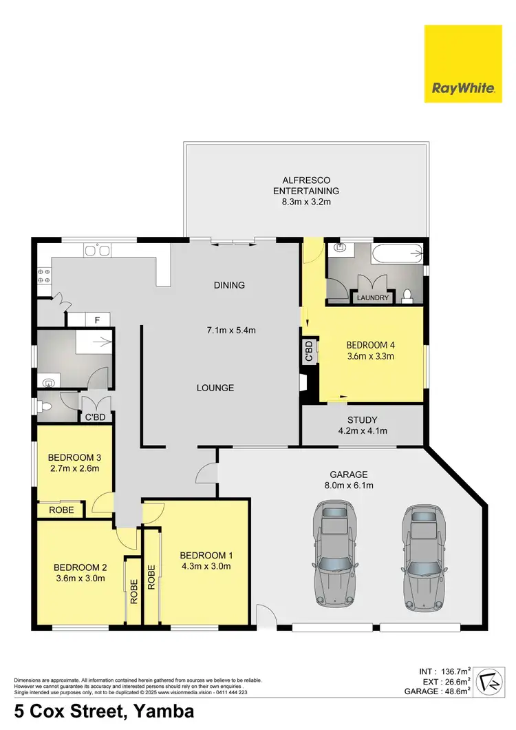 Floorplan of Homely house listing, 5 Cox Street, Yamba NSW 2464