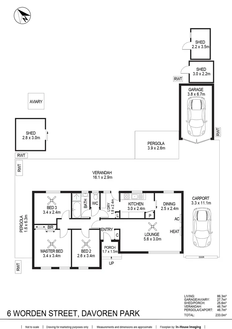 Floorplan of Homely house listing, 6 Worden Street, Davoren Park SA 5113
