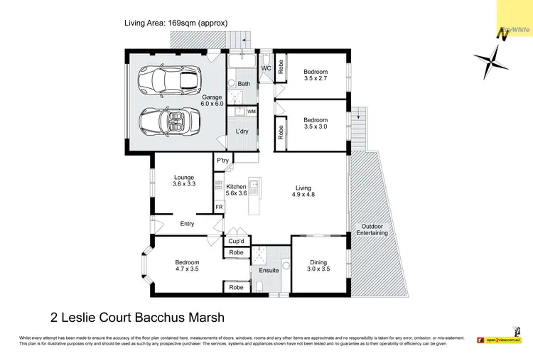 Floorplan of Homely house listing, 2 Leslie Court, Bacchus Marsh VIC 3340
