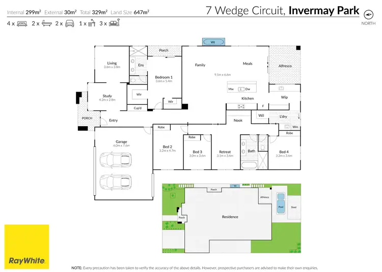 Floorplan of Homely house listing, 7 Wedge Circuit, Invermay Park VIC 3350