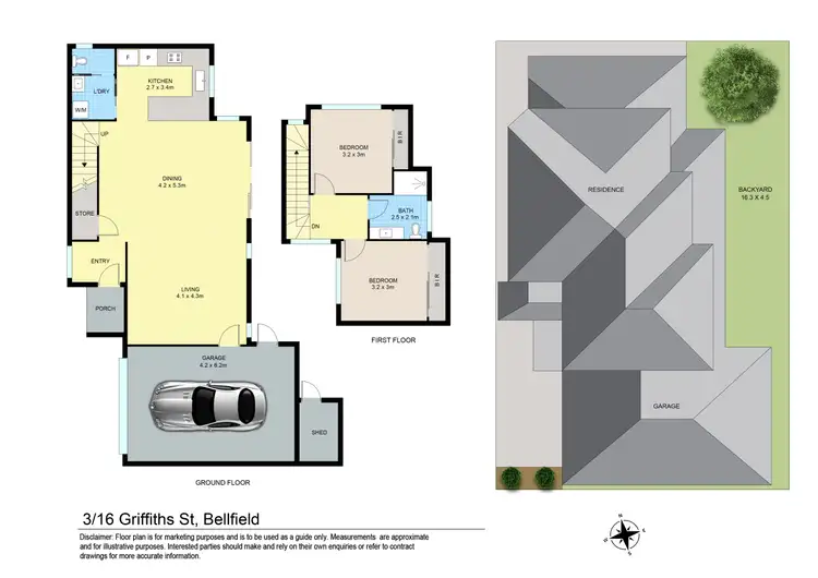 Floorplan of Homely townhouse listing, 3/16 Griffiths Street, Bellfield VIC 3081