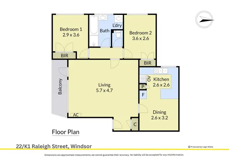 Floorplan of Homely apartment listing, 22/K1 Raleigh Street, Windsor VIC 3181