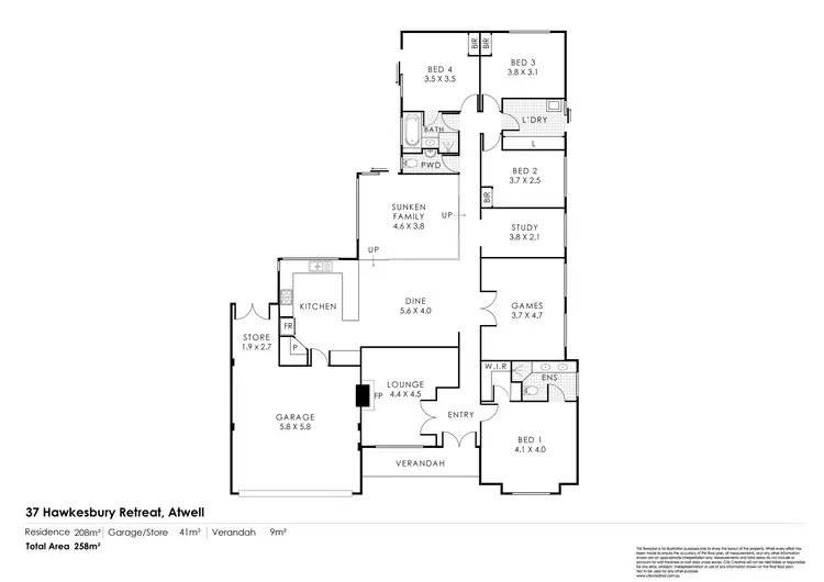 Floorplan of Homely house listing, 37 Hawkesbury Retreat, Atwell WA 6164